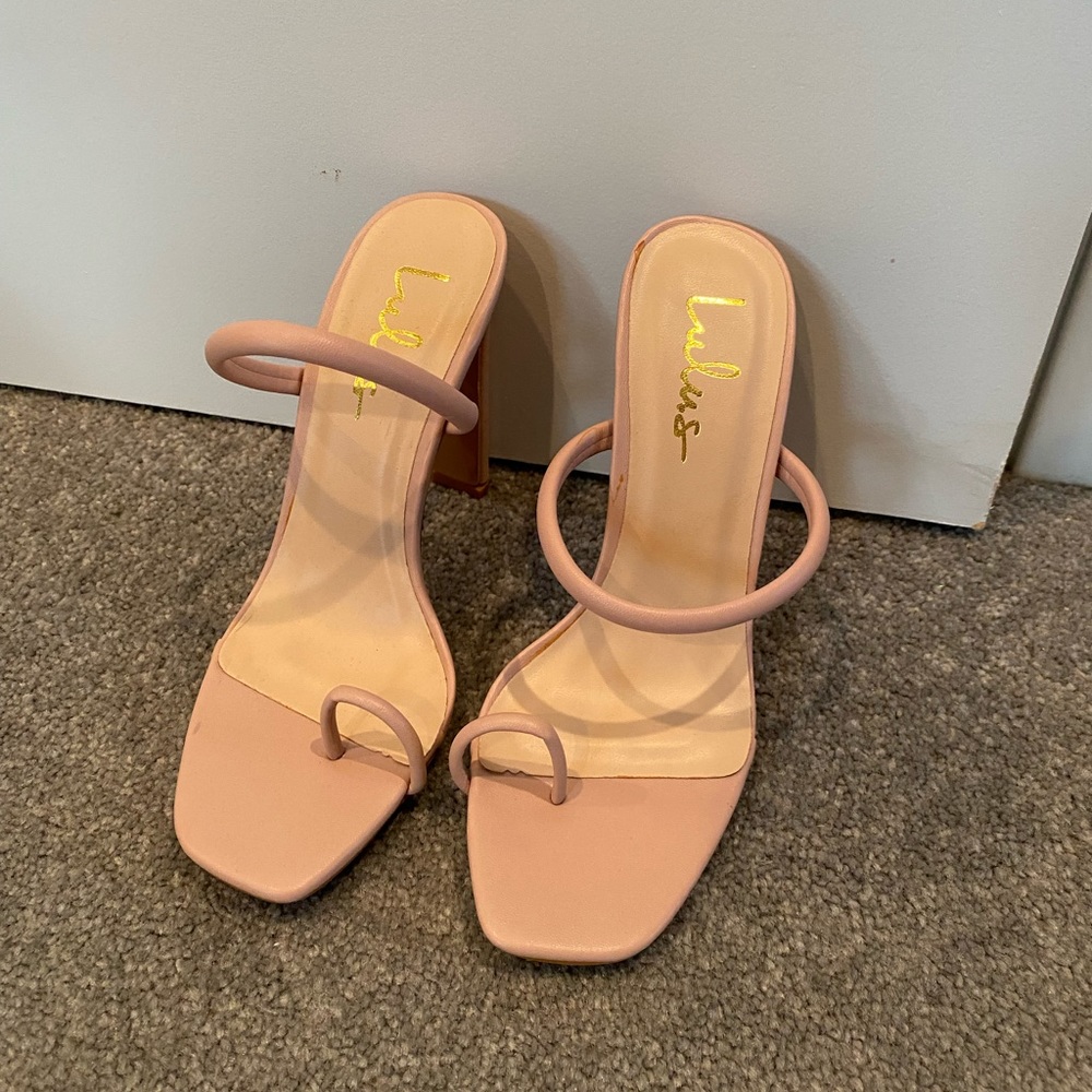 Blush toe sandal - NEW